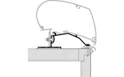 Thule Caravan Omnistor 6200 / 6300 / 9200 Markisenadapter Dachmontage 3,0 M -Campingbedarf Verkauf 357767 2544080