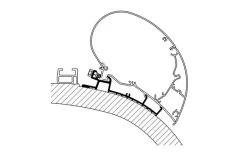 Thule Chartago Chic Adapter Für Serie 6, 3,5 M -Campingbedarf Verkauf 38744 3885