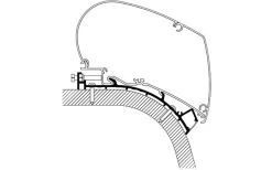 Thule Eriba Touring 820 Markisenadapter 5,0 M