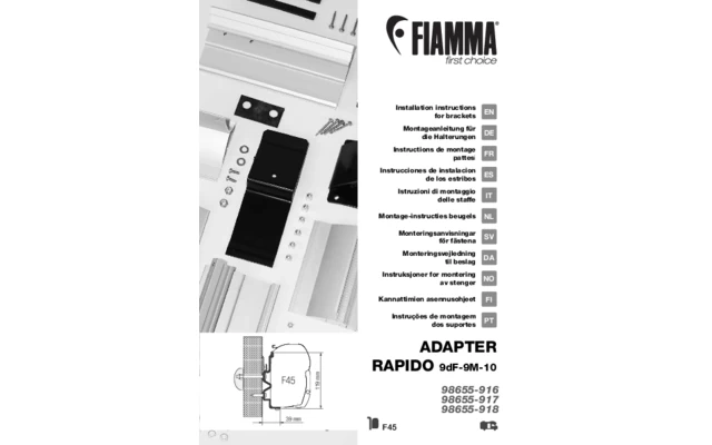 Fiamma Adapter Halterung F45 Für Rapido Serie 9dF-9M-10 450 Cm 3 Fiamma Adapter Halterung F45 Für Rapido Serie 9dF-9M-10 450 Cm
