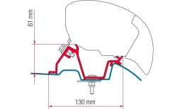 Fiamma Markisenadapter-Kit Mercedes Sprinter/VW Crafter High Roof - RHD