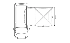 Outdoor Revolution Cayman Midi Air Vorzelt Low 180 Bis 210 Cm -Campingbedarf Verkauf 633247 4431471