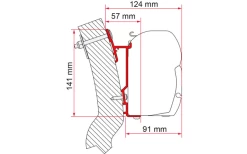 Fiamma Wingamm Oasi Markisenadapter Für Fiamma F45 230 Cm -Campingbedarf Verkauf 661035 4521120
