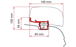 Fiamma Adapter Kit F40van VW T5/T6 Ab 2003