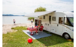 Fiamma F65eagle Ducato 319 Markise Gehäusefarbe Polar White Tuchfarbe Royal Grey 320 Cm -Campingbedarf Verkauf 802862 5241698