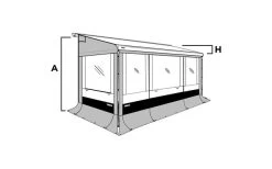 Thule Seitenwand Set Safari Residence G3 8000 -Campingbedarf Verkauf 89340 628564